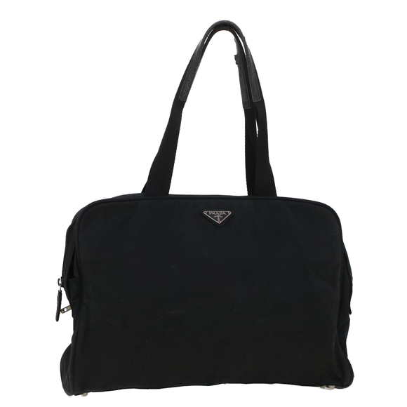 PRADA Tote Bag Nylon Black Auth bs5768 - Picture 1 of 16